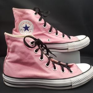 Pink Converse High tops size 7
